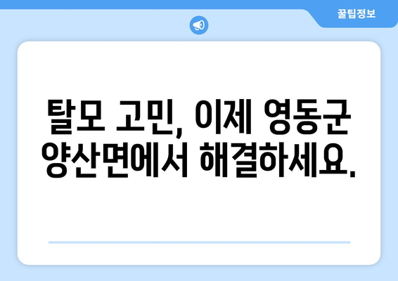 충청북도 영동군 양산면 모발이식| 병원 찾기 & 가격 비교 가이드 | 모발이식, 탈모, 비용, 후기