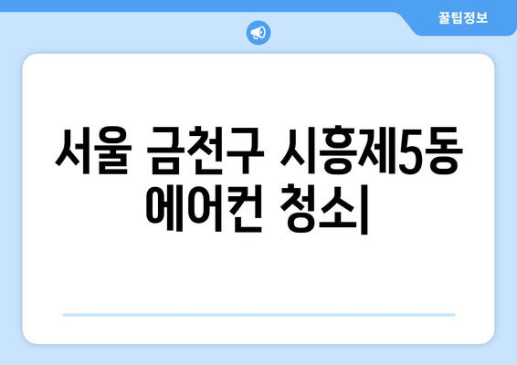 서울 금천구 시흥제5동 에어컨 청소| 전문 업체 추천 및 가격 비교 | 에어컨 청소, 냉방, 가전 관리, 서울, 금천구, 시흥제5동