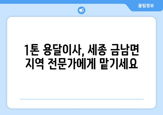 세종시 금남면 1톤 용달이사, 저렴하고 안전하게! | 세종특별자치시, 이삿짐센터, 가격비교, 견적