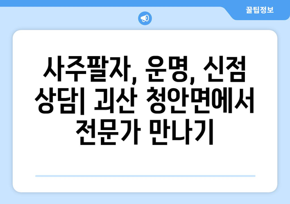 충청북도 괴산군 청안면 사주|  나의 운명을 알아보는 곳 | 괴산 사주, 운세, 점집,  신점,  사주팔자,  운명